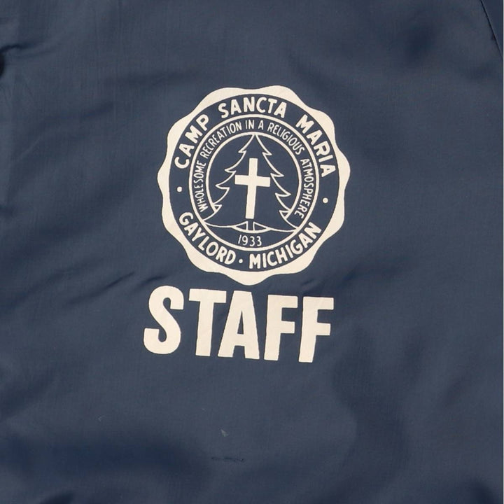 70'S Champion Runner's Tag Coach Jacket Made in USA Men's M Size Vintage unknown navy blue type Vintage Second Hand