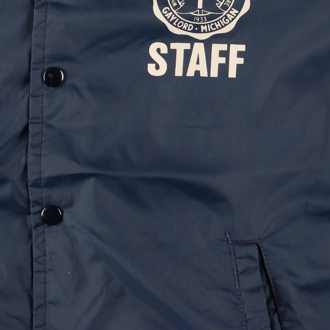 70'S Champion Runner's Tag Coach Jacket Made in USA Men's M Size Vintage unknown navy blue type Vintage Second Hand