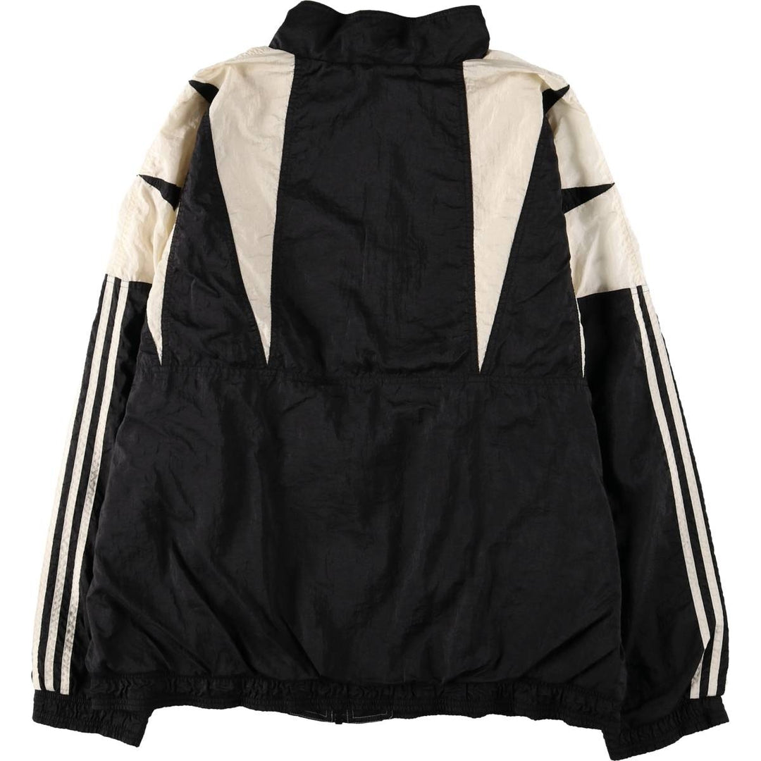 Vintage 80s-90'S Adidas nylon jacket, men's XL size Nylon black type Vintage Second Hand