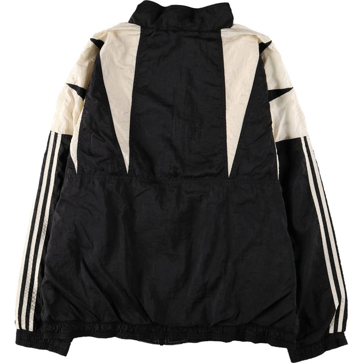 Vintage 80s-90'S Adidas nylon jacket, men's XL size Nylon black type Vintage Second Hand