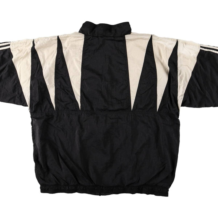 Vintage 80s-90'S Adidas nylon jacket, men's XL size Nylon black type Vintage Second Hand