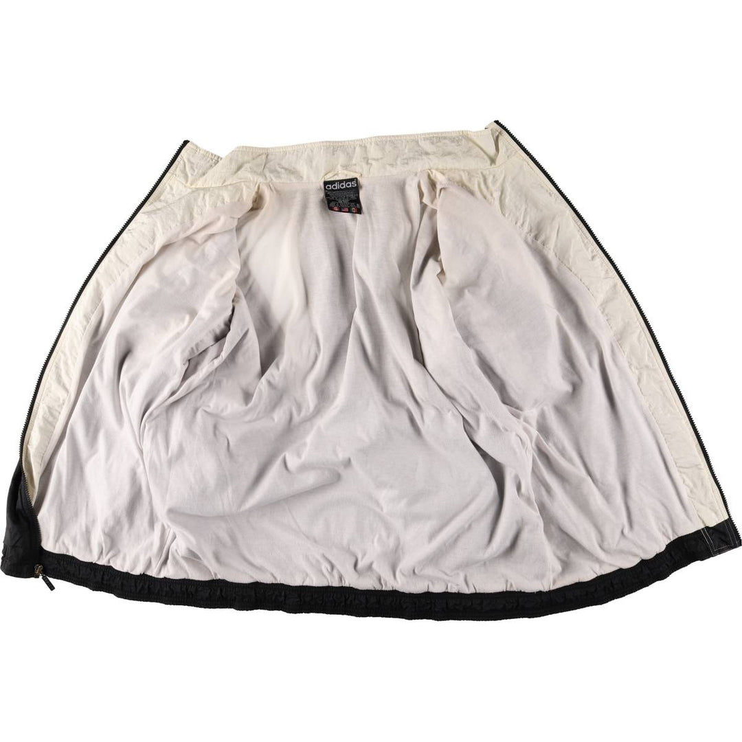 Vintage 80s-90'S Adidas nylon jacket, men's XL size Nylon black type Vintage Second Hand