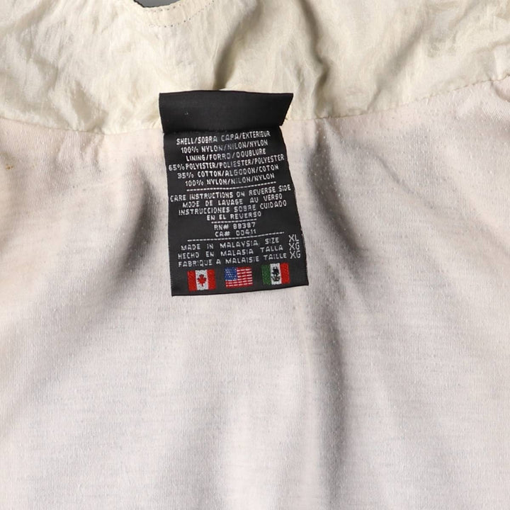 Vintage 80s-90'S Adidas nylon jacket, men's XL size Nylon black type Vintage Second Hand