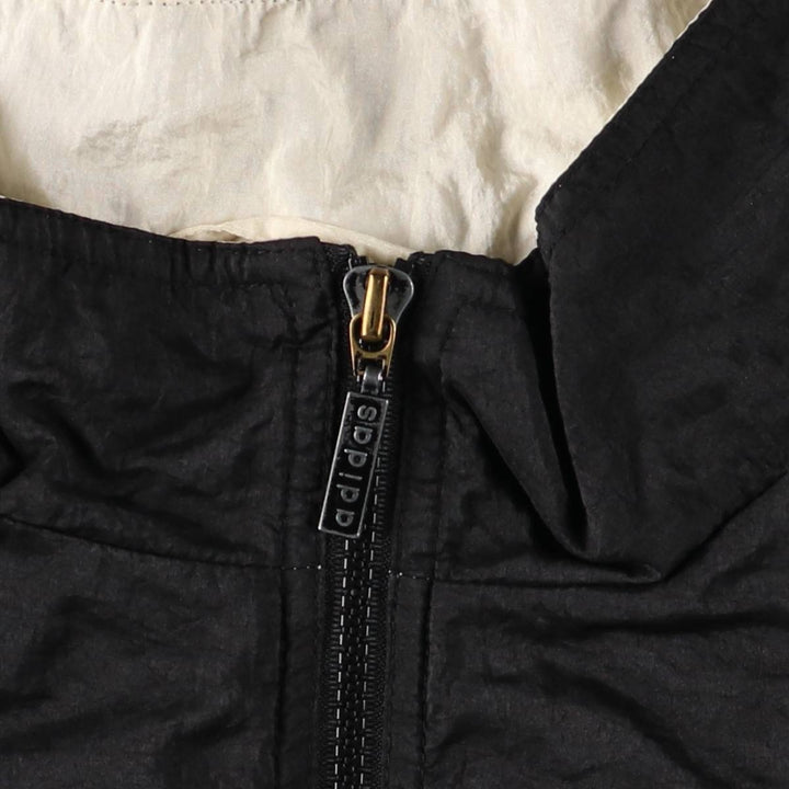 Vintage 80s-90'S Adidas nylon jacket, men's XL size Nylon black type Vintage Second Hand