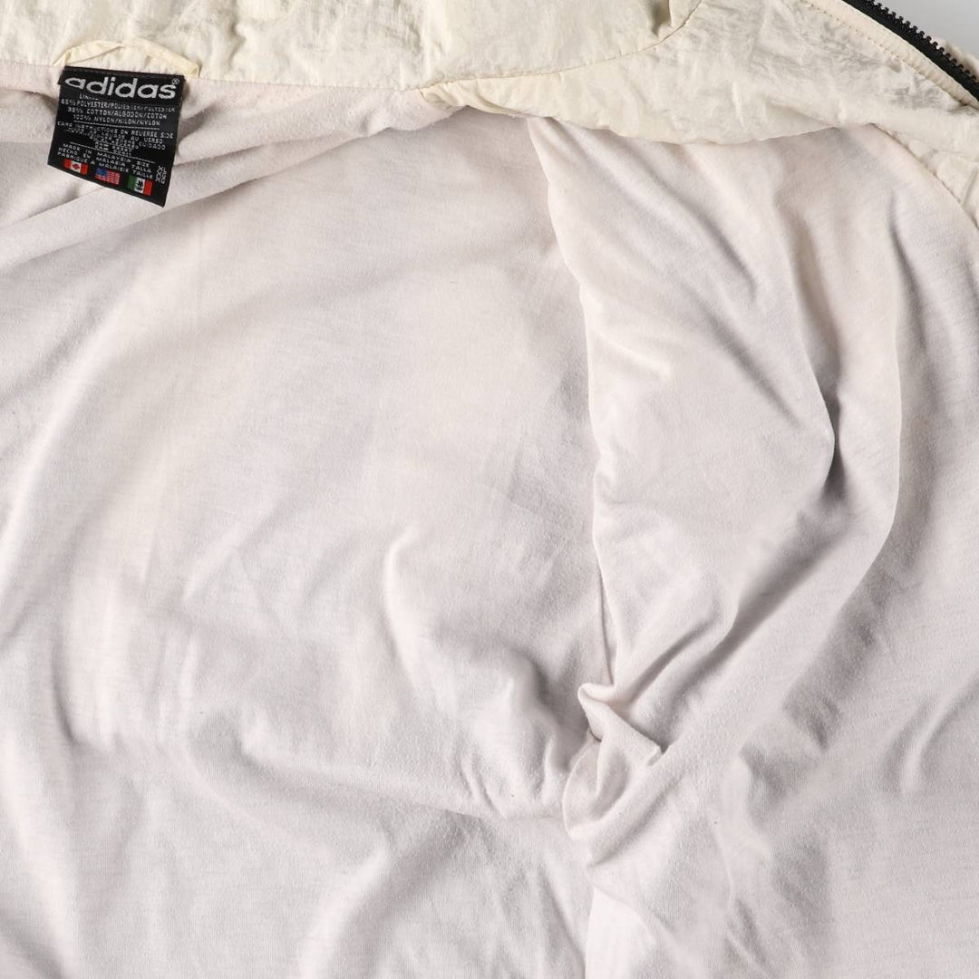 Vintage 80s-90'S Adidas nylon jacket, men's XL size Nylon black type Vintage Second Hand