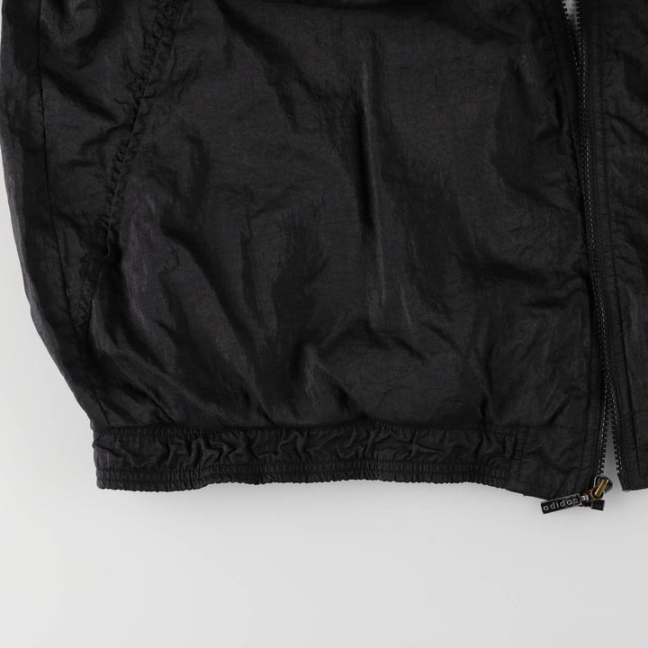 Vintage 80s-90'S Adidas nylon jacket, men's XL size Nylon black type Vintage Second Hand