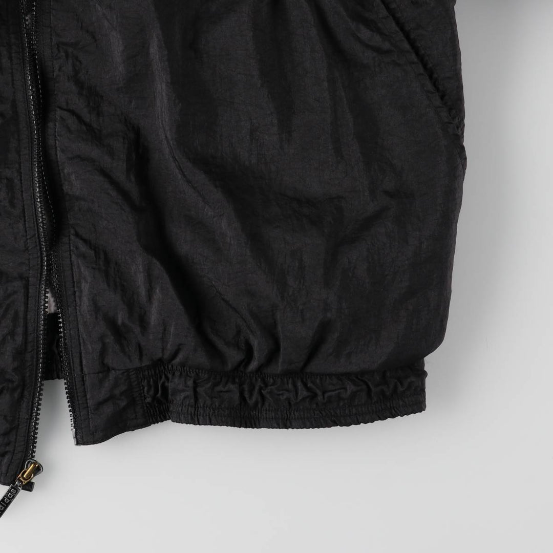 Vintage 80s-90'S Adidas nylon jacket, men's XL size Nylon black type Vintage Second Hand