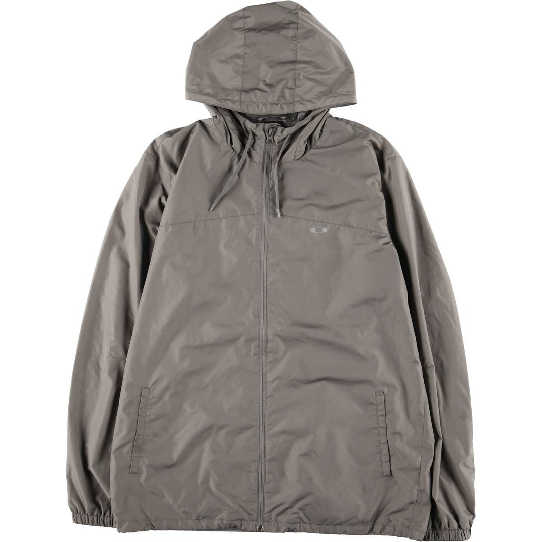 Oakley Hooded Windbreaker Men's XL polyester gray type Vintage Second Hand