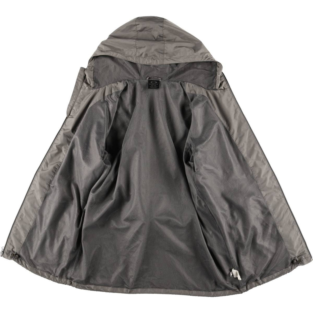 Oakley Hooded Windbreaker Men's XL polyester gray type Vintage Second Hand