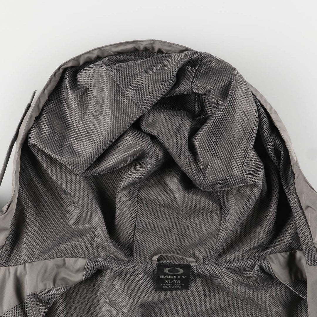 Oakley Hooded Windbreaker Men's XL polyester gray type Vintage Second Hand