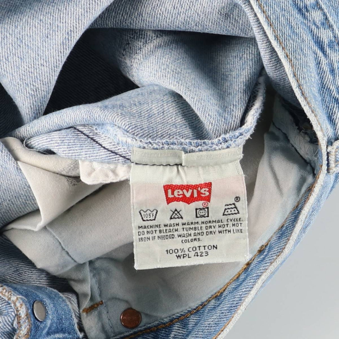 00'S Levi's 0501-0134 Straight denim pants for men, size w34 cotton blue type Vintage Second Hand