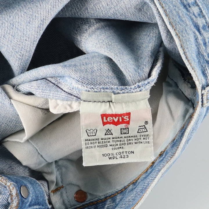 00'S Levi's 0501-0134 Straight denim pants for men, size w34 cotton blue type Vintage Second Hand