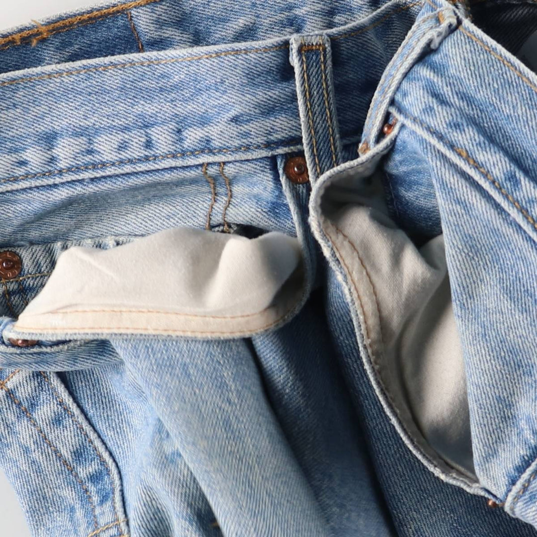 00'S Levi's 0501-0134 Straight denim pants for men, size w34 cotton blue type Vintage Second Hand