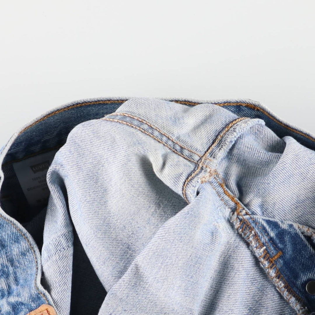 00'S Levi's 0501-0134 Straight denim pants for men, size w34 cotton blue type Vintage Second Hand