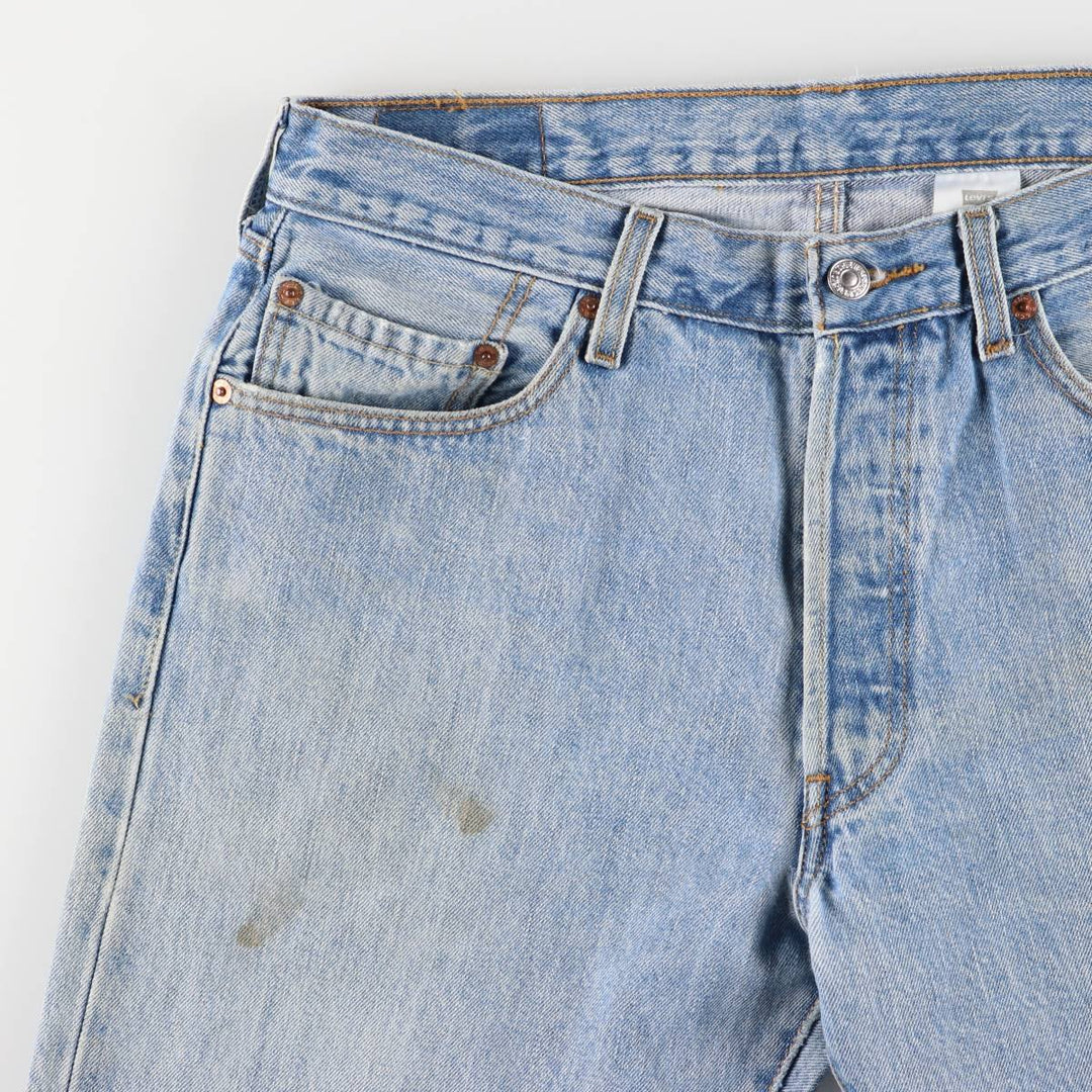 00'S Levi's 0501-0134 Straight denim pants for men, size w34 cotton blue type Vintage Second Hand