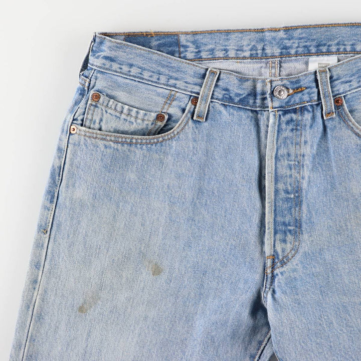 00'S Levi's 0501-0134 Straight denim pants for men, size w34 cotton blue type Vintage Second Hand