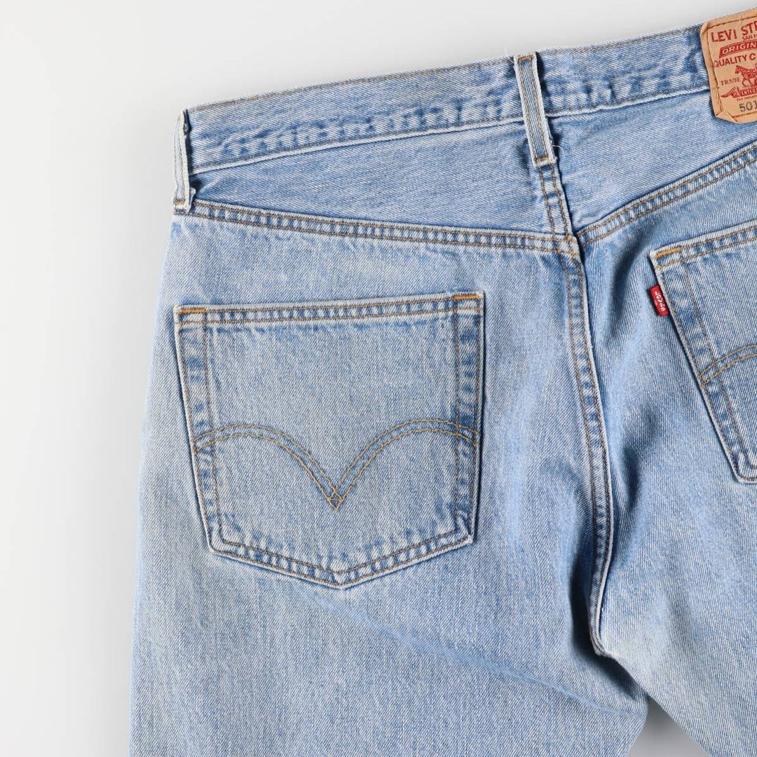 00'S Levi's 0501-0134 Straight denim pants for men, size w34 cotton blue type Vintage Second Hand