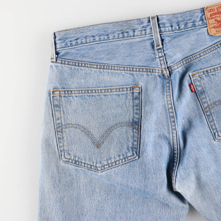 00'S Levi's 0501-0134 Straight denim pants for men, size w34 cotton blue type Vintage Second Hand