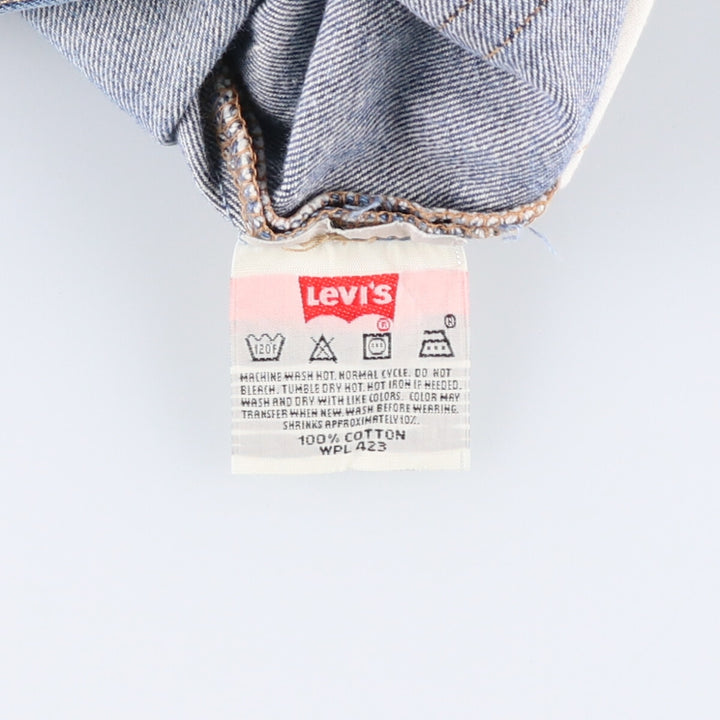 00'S Levi's 501-0000 Painted Straight Denim Pants Men's W34 cotton blue type Vintage Second Hand