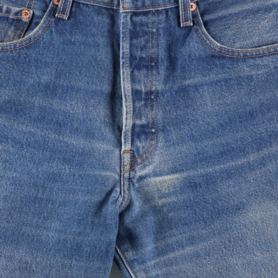 00'S Levi's 501-0000 Painted Straight Denim Pants Men's W34 cotton blue type Vintage Second Hand