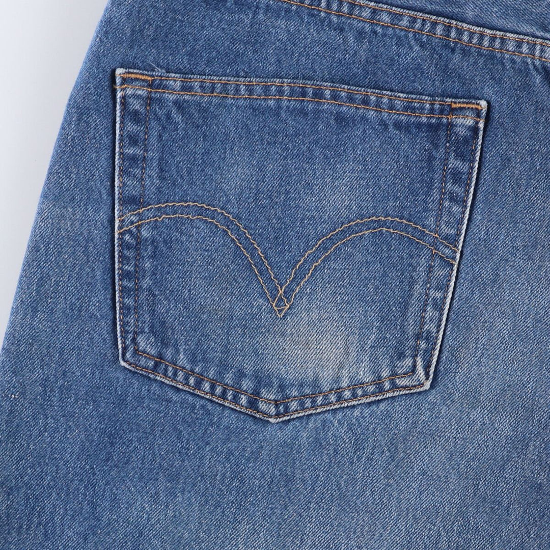 00'S Levi's 501-0000 Painted Straight Denim Pants Men's W34 cotton blue type Vintage Second Hand
