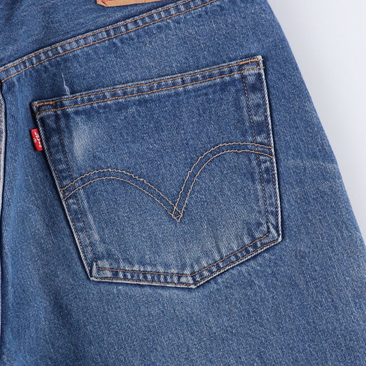 00'S Levi's 501-0000 Painted Straight Denim Pants Men's W34 cotton blue type Vintage Second Hand