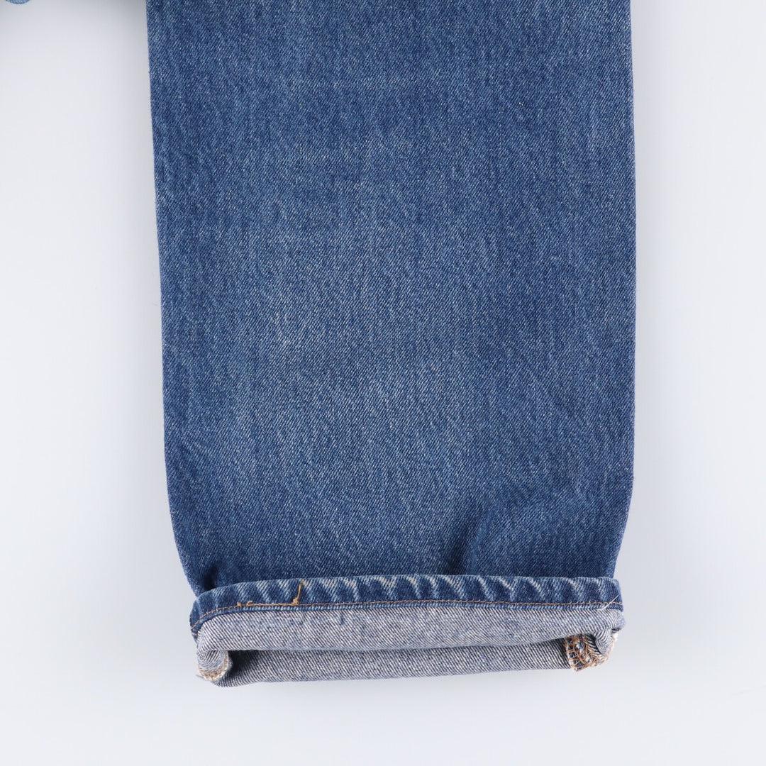 00'S Levi's 501-0000 Painted Straight Denim Pants Men's W34 cotton blue type Vintage Second Hand