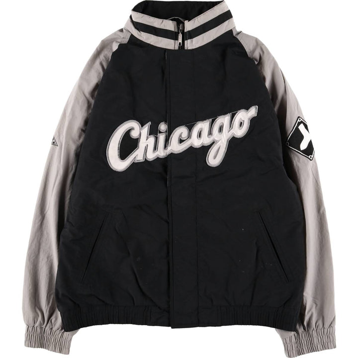 90'S APEX ONE MLB CHICAGO WHITE SOX Chicago White Sox nylon jacket, men's size L Nylon black type Vintage Second Hand