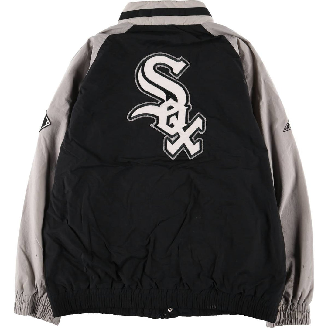 90'S APEX ONE MLB CHICAGO WHITE SOX Chicago White Sox nylon jacket, men's size L Nylon black type Vintage Second Hand