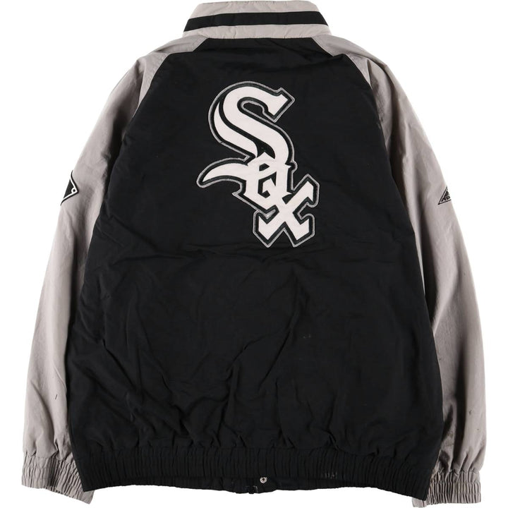 90'S APEX ONE MLB CHICAGO WHITE SOX Chicago White Sox nylon jacket, men's size L Nylon black type Vintage Second Hand