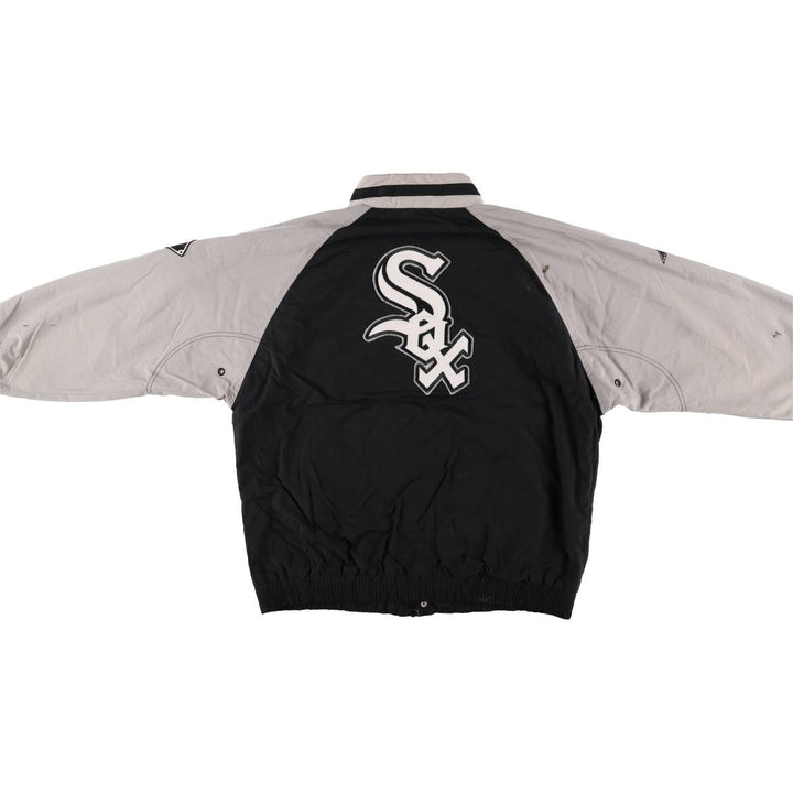 90'S APEX ONE MLB CHICAGO WHITE SOX Chicago White Sox nylon jacket, men's size L Nylon black type Vintage Second Hand