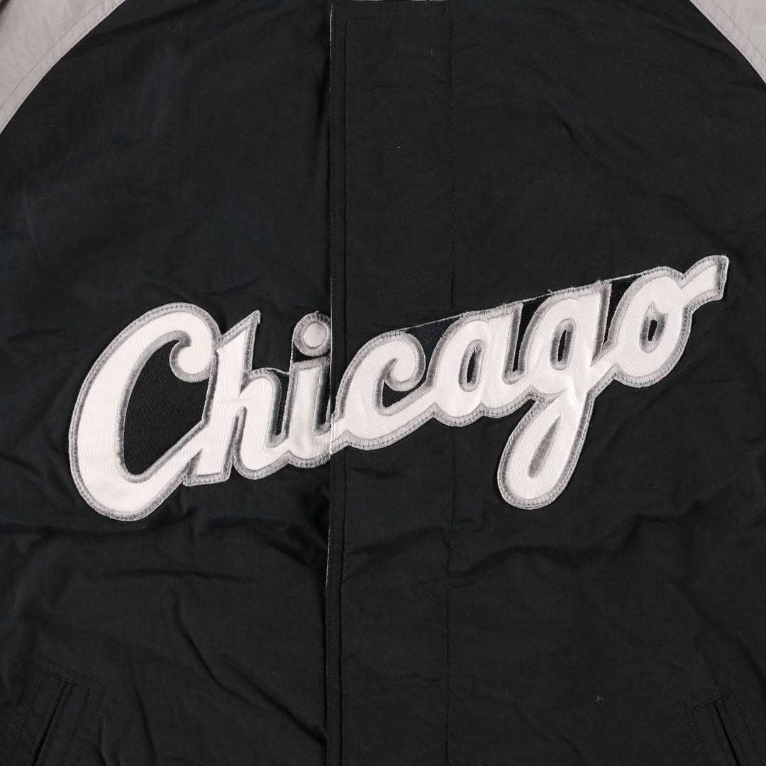 90'S APEX ONE MLB CHICAGO WHITE SOX Chicago White Sox nylon jacket, men's size L Nylon black type Vintage Second Hand