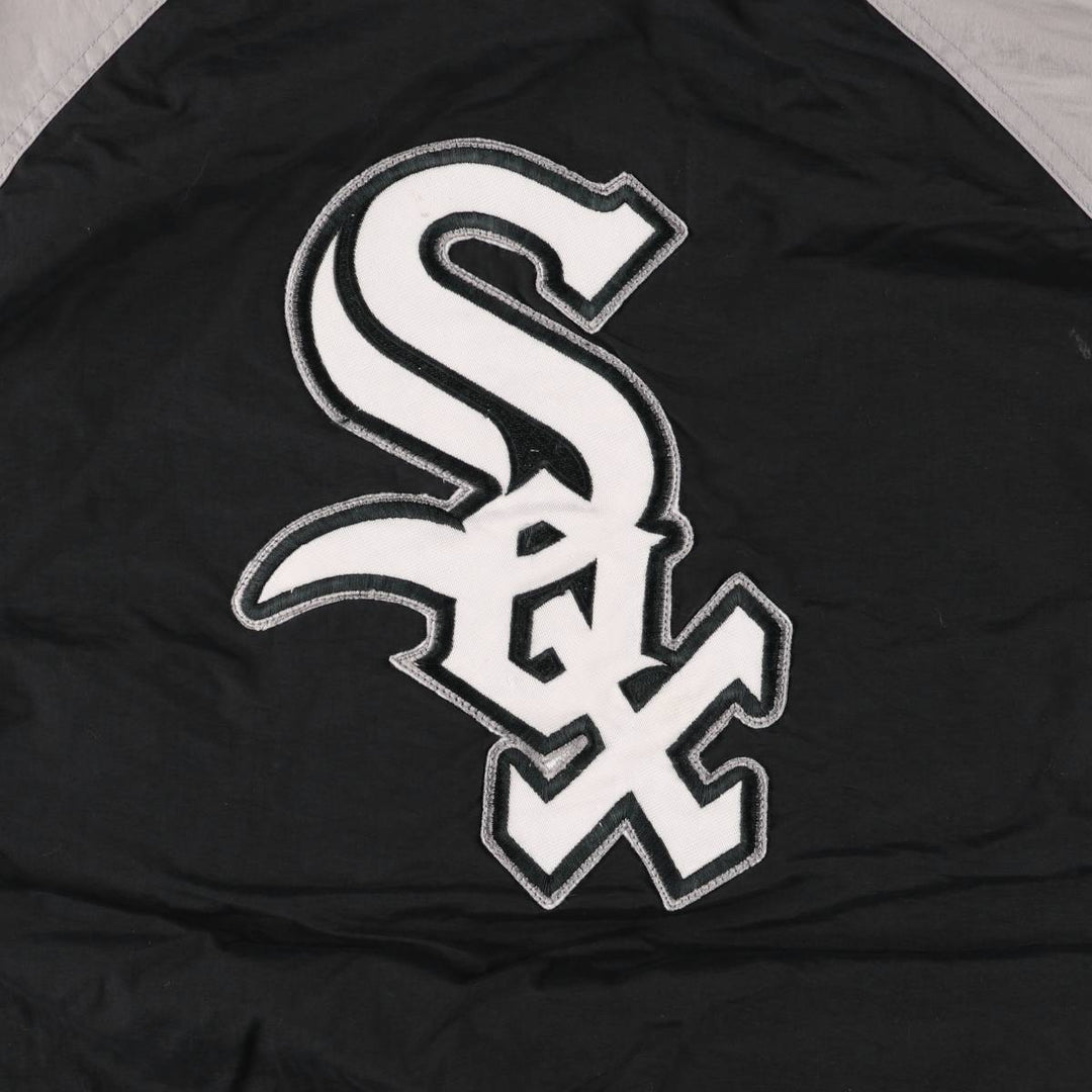 90'S APEX ONE MLB CHICAGO WHITE SOX Chicago White Sox nylon jacket, men's size L Nylon black type Vintage Second Hand