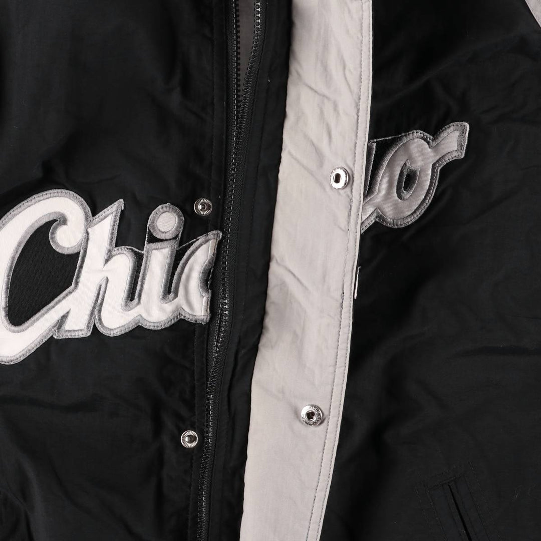 90'S APEX ONE MLB CHICAGO WHITE SOX Chicago White Sox nylon jacket, men's size L Nylon black type Vintage Second Hand