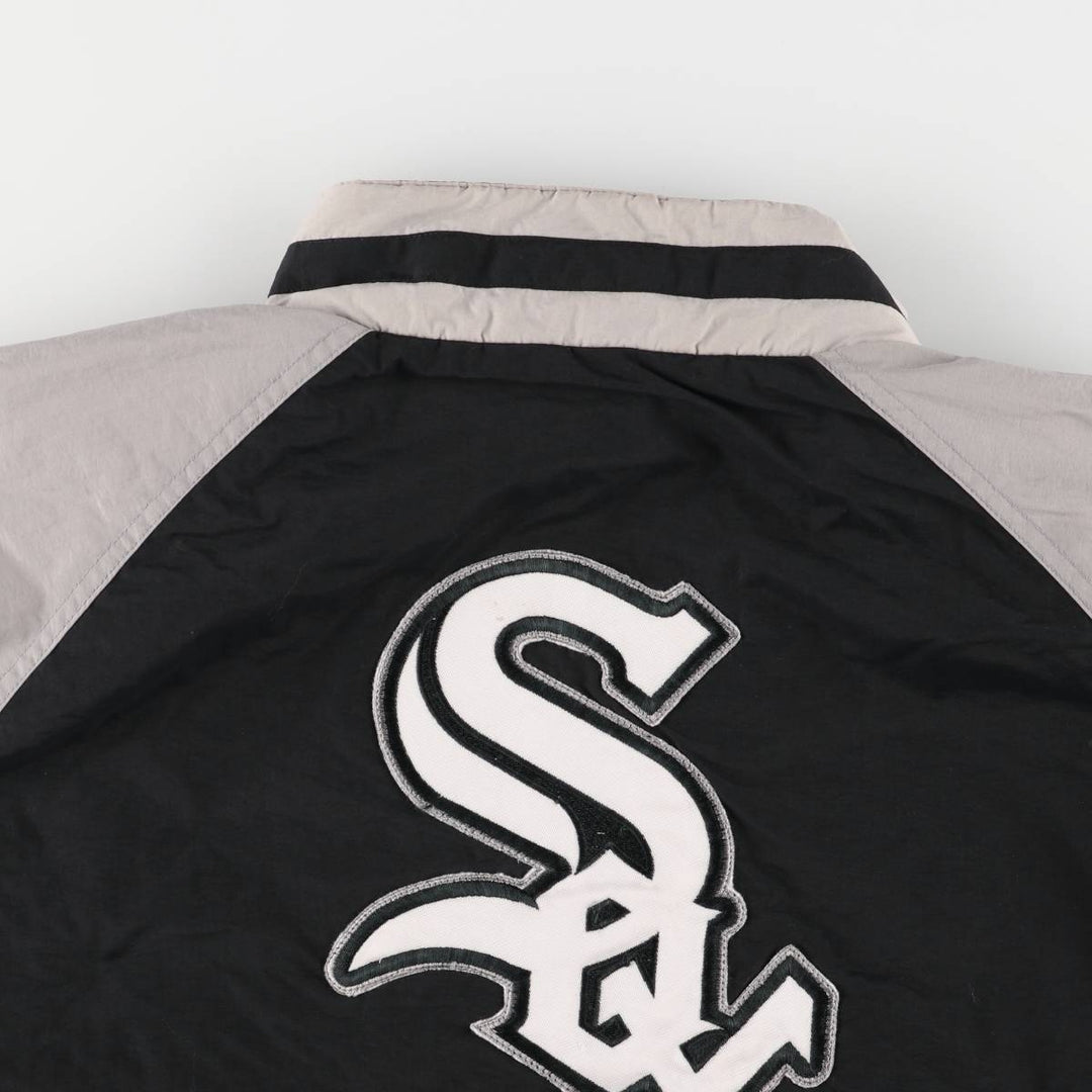 90'S APEX ONE MLB CHICAGO WHITE SOX Chicago White Sox nylon jacket, men's size L Nylon black type Vintage Second Hand