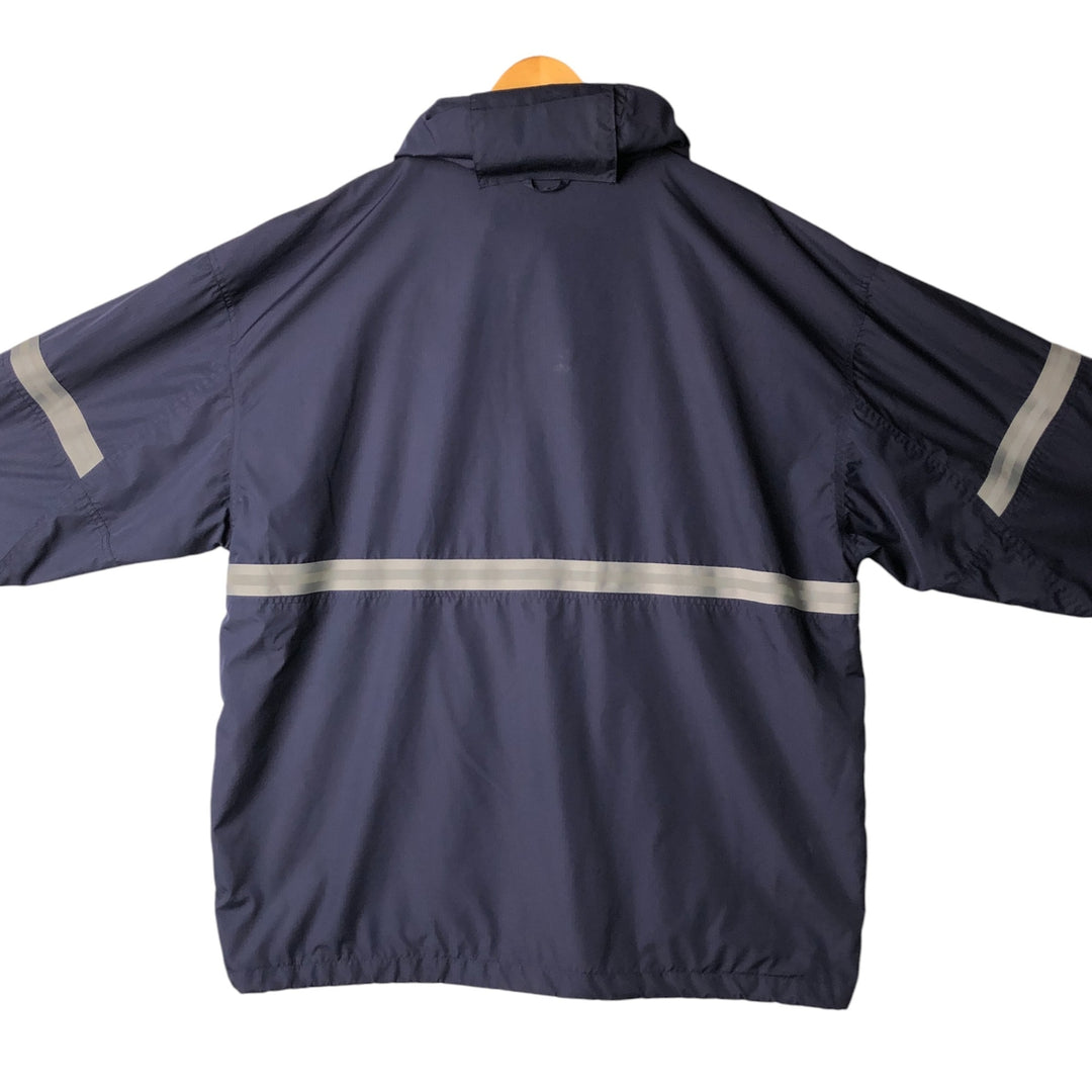 2000'S Reebok Ripstop Anorak Jacket, Men's XL polyester navy blue type Vintage Second Hand