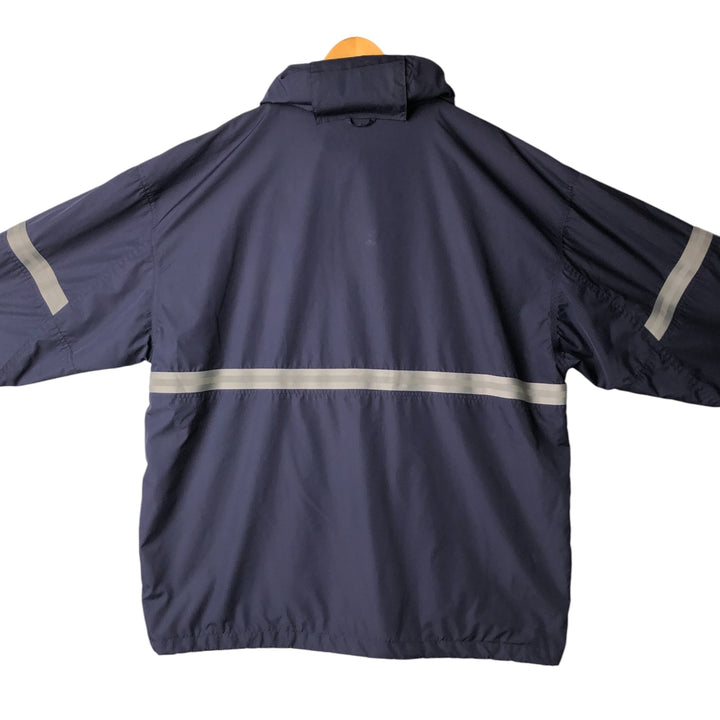 2000'S Reebok Ripstop Anorak Jacket, Men's XL polyester navy blue type Vintage Second Hand