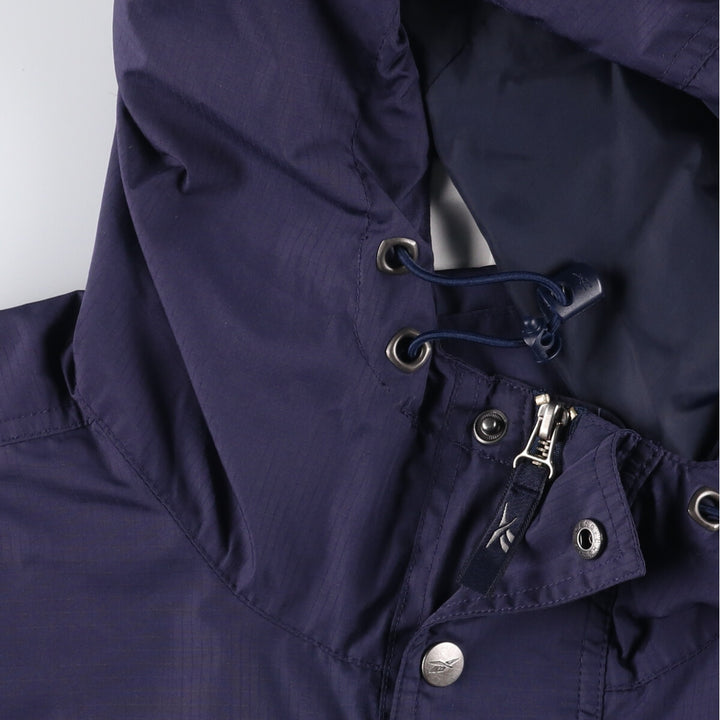 2000'S Reebok Ripstop Anorak Jacket, Men's XL polyester navy blue type Vintage Second Hand