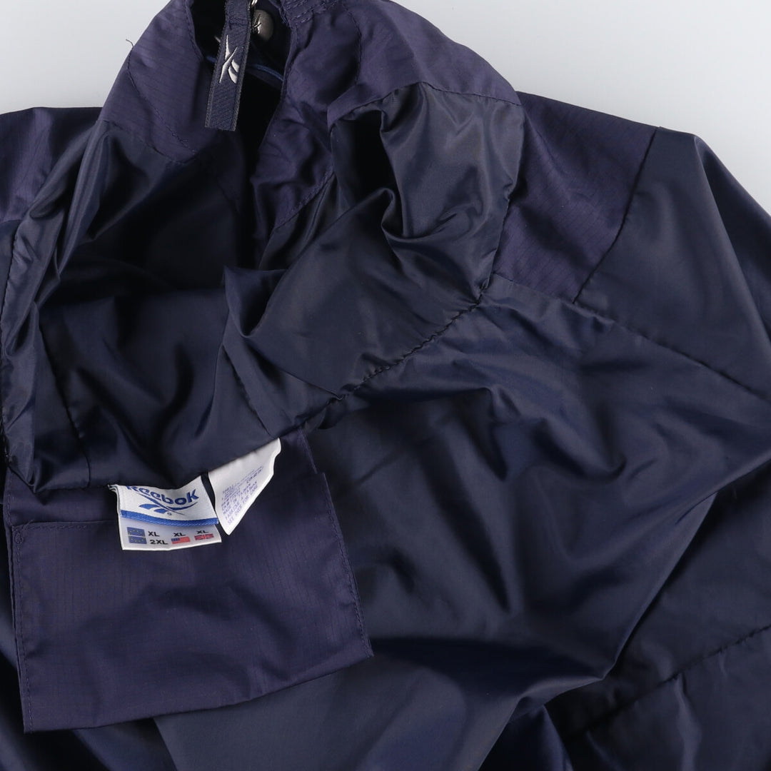 2000'S Reebok Ripstop Anorak Jacket, Men's XL polyester navy blue type Vintage Second Hand