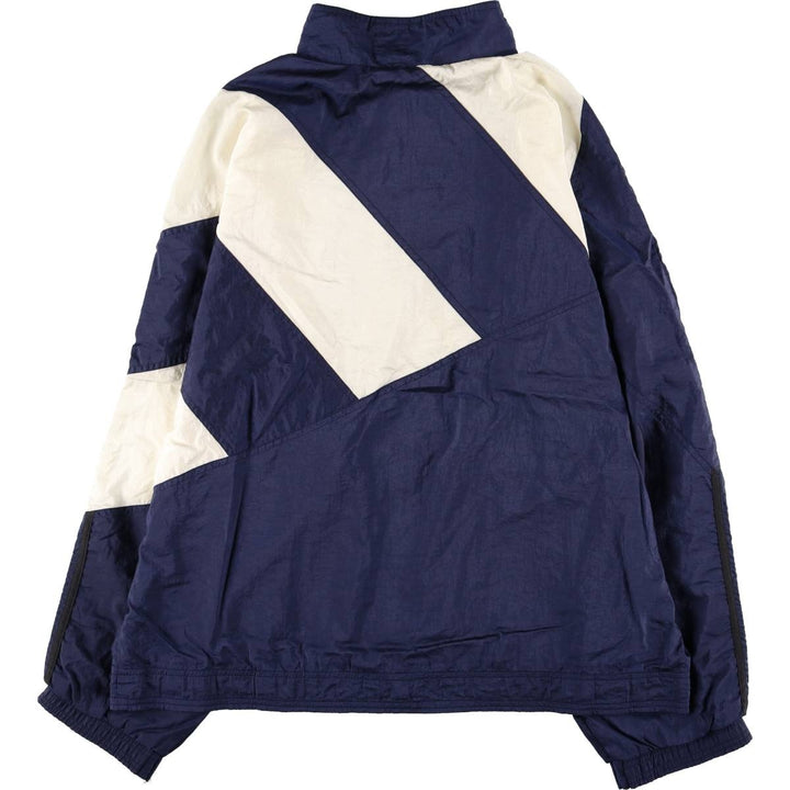 Vintage 80s-90'S Adidas nylon jacket, men's XL size Nylon navy blue type Vintage Second Hand