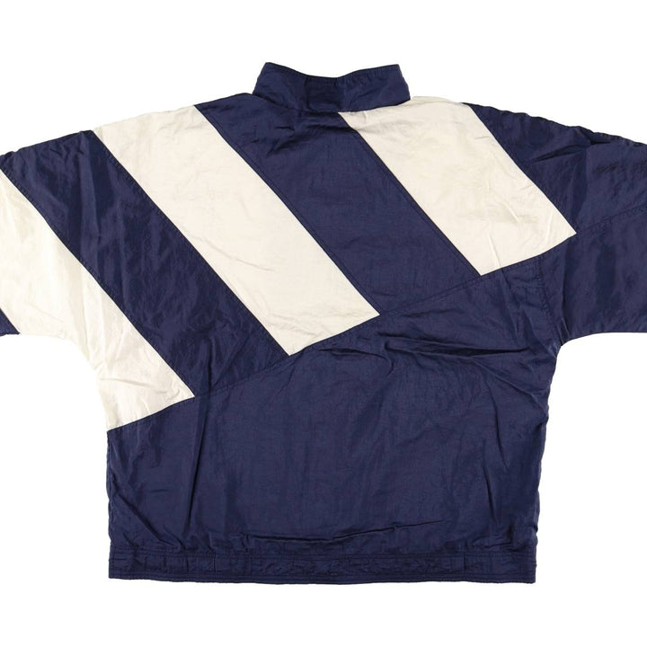 Vintage 80s-90'S Adidas nylon jacket, men's XL size Nylon navy blue type Vintage Second Hand