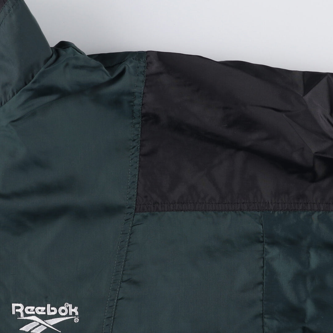 90'S Reebok Windbreaker Men's XL Vintage polyester Green type dark green Vintage Second Hand