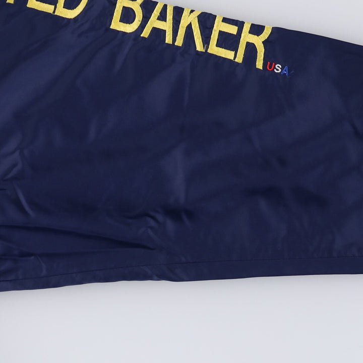 90'S Nike NIKE Back Logo Nylon Jacket, Men's Size L Nylon navy blue type Vintage Second Hand