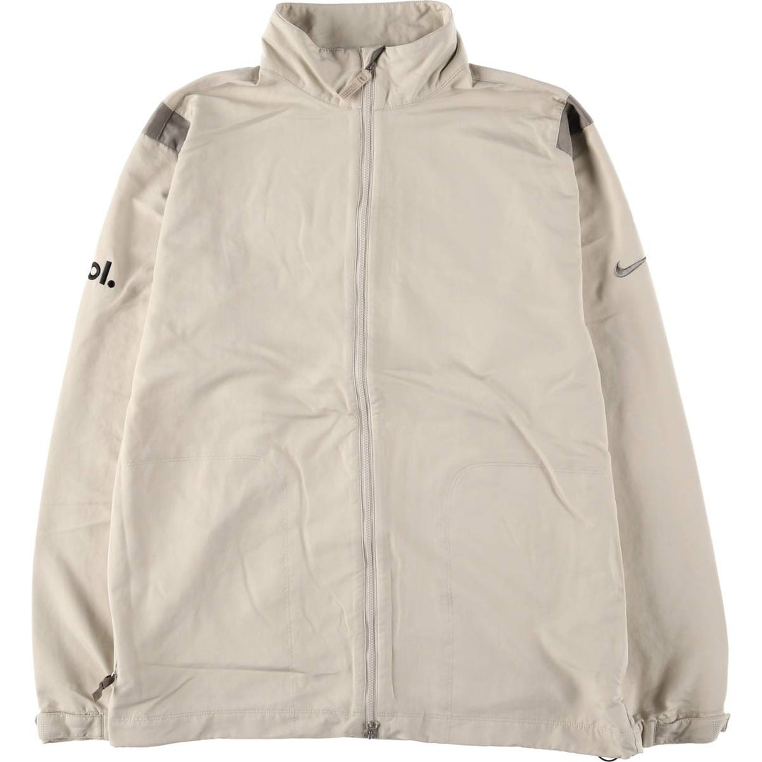 Nike Golf Windbreaker, Men's M size polyester Beige type Vintage Second Hand