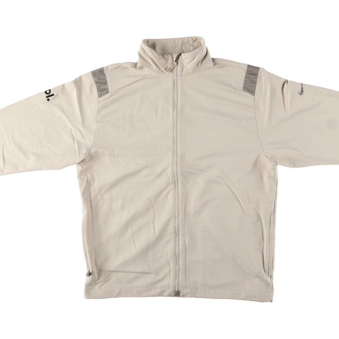 Nike Golf Windbreaker, Men's M size polyester Beige type Vintage Second Hand