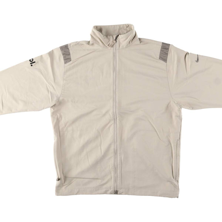 Nike Golf Windbreaker, Men's M size polyester Beige type Vintage Second Hand