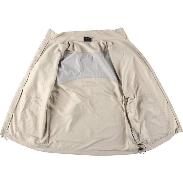 Nike Golf Windbreaker, Men's M size polyester Beige type Vintage Second Hand
