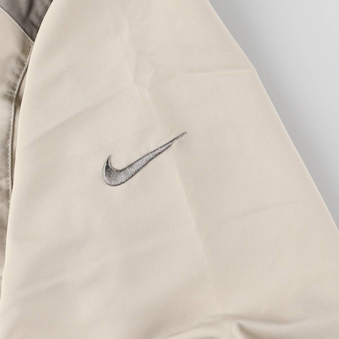 Nike Golf Windbreaker, Men's M size polyester Beige type Vintage Second Hand