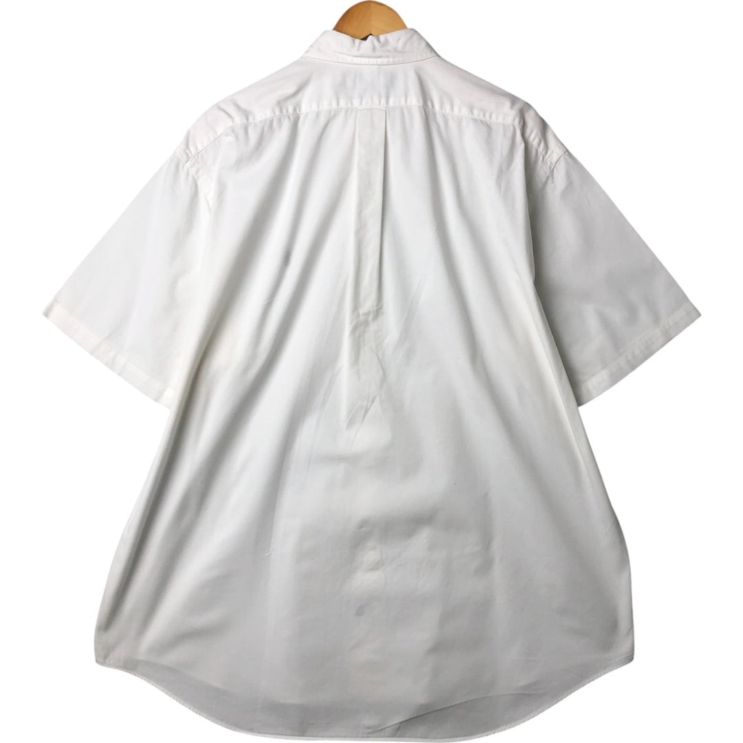 Ralph Lauren BLAKE short sleeve button down shirt, men's XL size cotton white type Vintage Second Hand
