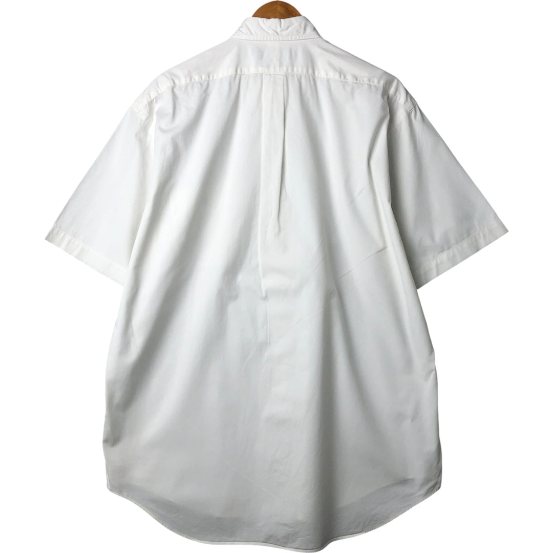 Ralph Lauren BLAKE short sleeve button down shirt, men's size L cotton white type Vintage Second Hand